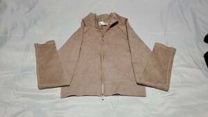 Shipwreck Ltd Tan Ribbed Full-Zip Active Jacket Size M
